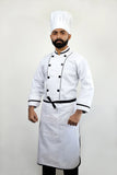 Chef Uniform Combo (Coat+Trousers+Apron+Cap)