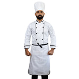 Chef Coat (With Black Piping).